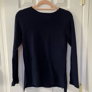 Ministry of Supply Navy Wool Crew Neck Sweater